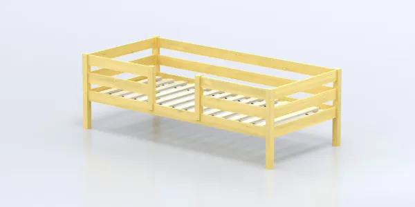 Кровать Савушка-04, 1-ярусная, 90х200, WOOD (без окрашивания) Кровать Савушка-04, 1-ярусная, 90х200, WOOD (без окрашивания)