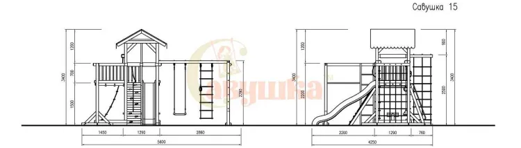 Детская площадка Савушка 4 Сезона 6