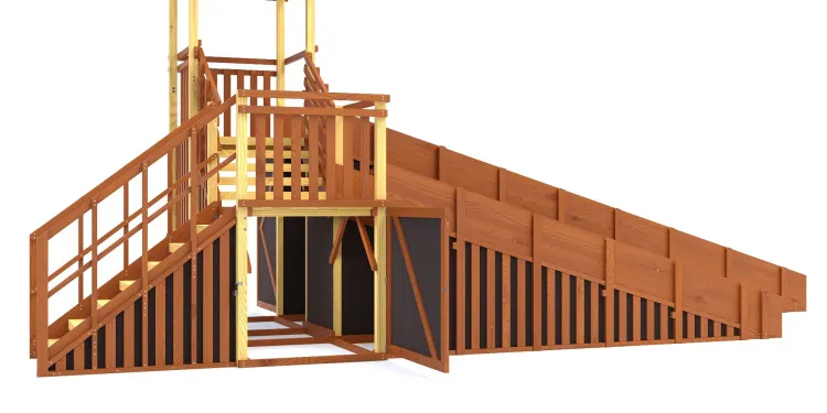 Зимняя горка Савушка Зима 13/1 с лавочкой