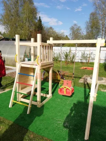 Детская площадка Савушка Мастер 6 с качелями
