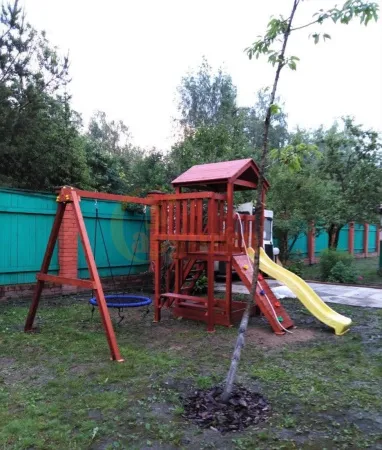 Детская площадка Савушка Мастер 2 с качелями Гнездо 1 метр