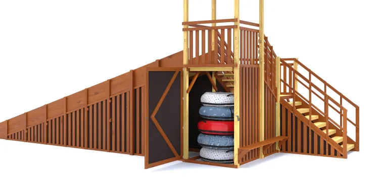 Зимняя горка Савушка Зима 13/1 с лавочкой