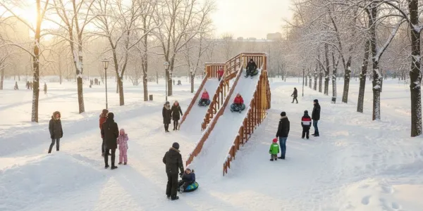 Зимняя горка Савушка Зима 9