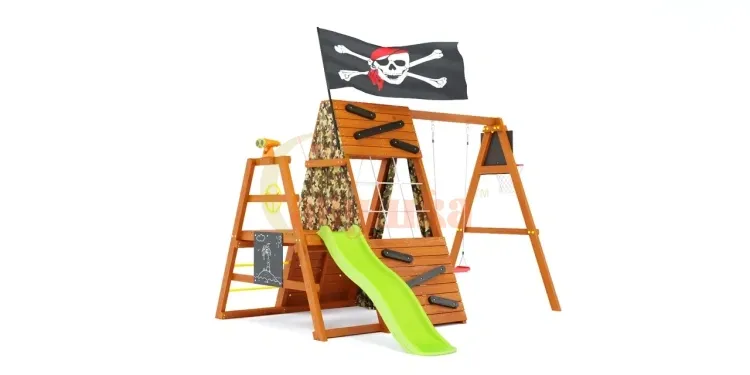 Спортивный домик Савушка База Mini с качелями (Милитари) - 2