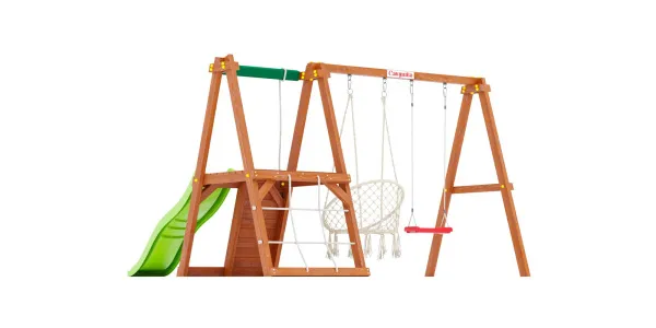 Детская площадка Савушка TooSun (Тусун) 1 с плетеным креслом Детская площадка Савушка TooSun (Тусун) 1 с плетеным креслом