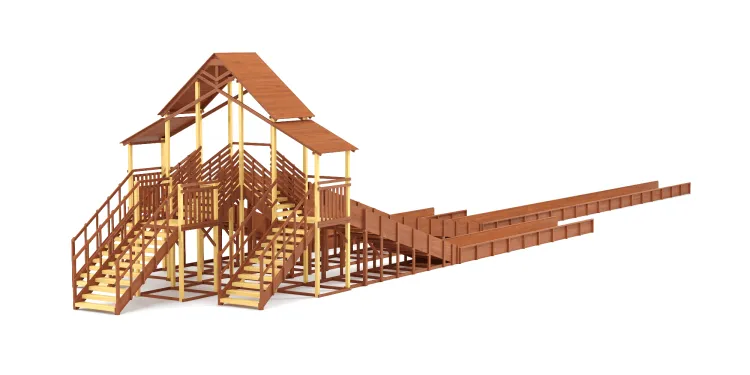 Зимняя горка Савушка Зима 11/1 (Махагон)