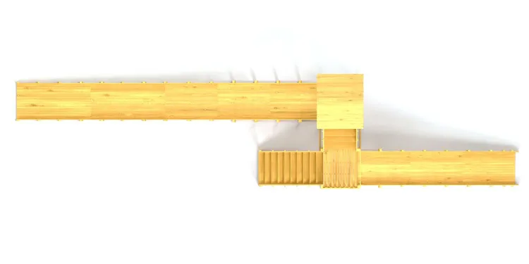 Зимняя горка Савушка Зима Wood 9/3