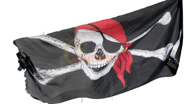 Флаг с флагштоком