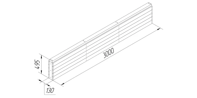 Выкат для зимней горки Савушка Зима 12 (18 м)