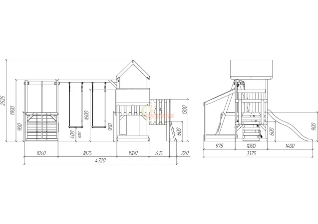 Детская площадка Савушка TooSun (Тусун) 6 Детская площадка Савушка TooSun (Тусун) 6