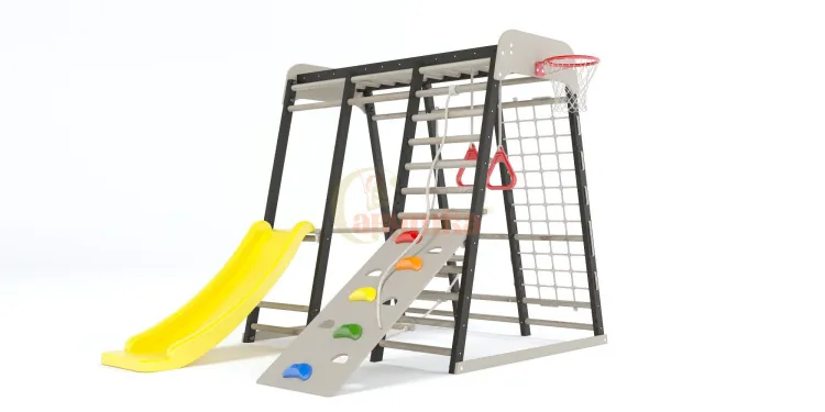 Детская игровая площадка Савушка Непоседа 2 nero-cappucino