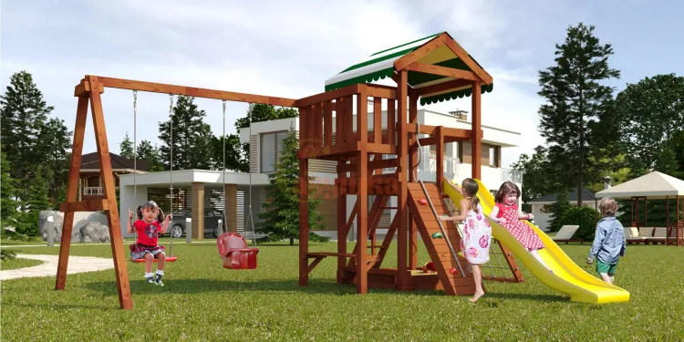 Детская площадка Савушка Мастер 2 (Махагон)