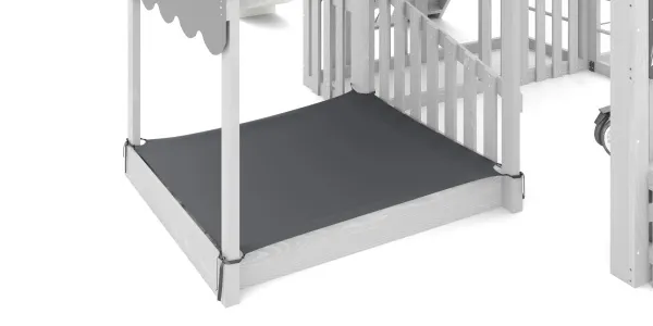 Чехол на песочницу для Серии КУБ (4, 5) (Серый) (1280 х 1635 мм)