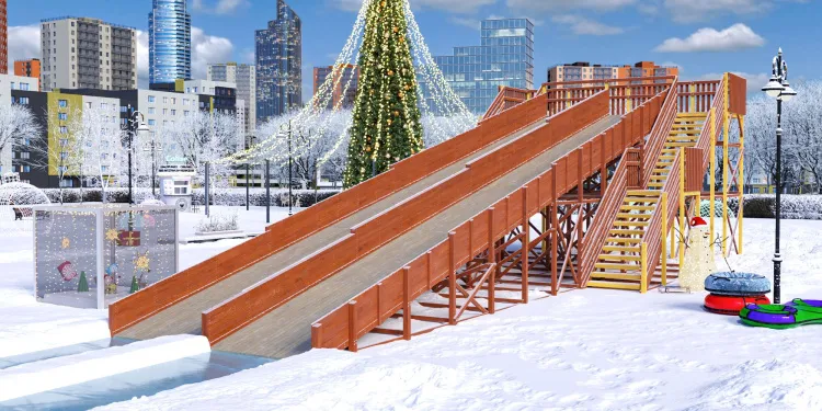 Зимняя горка Савушка Зима 12/1