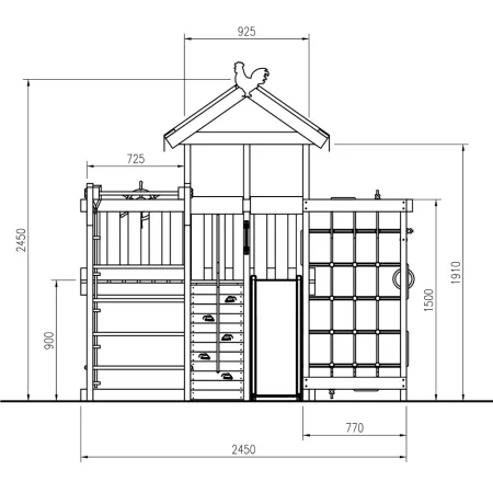Игровой комплекс Савушка Baby 4 голубой