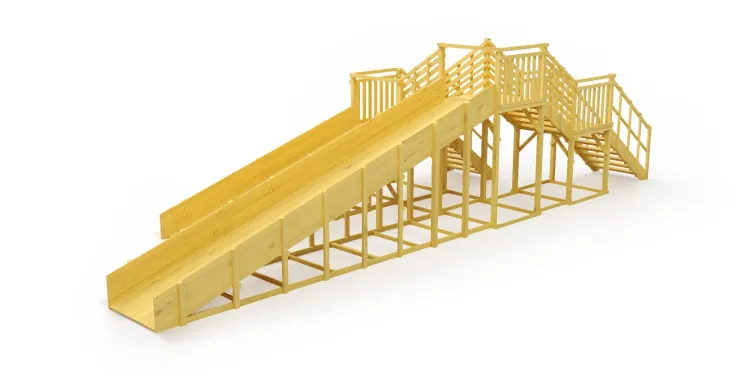 Зимняя горка Савушка Зима Wood 7/5