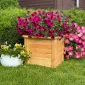 Кашпо для цветов из массива дерева, без окрашивания (500х500х415 мм)