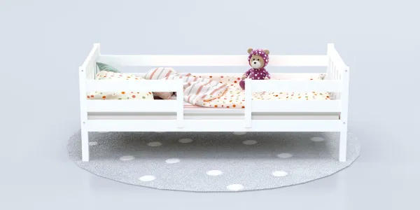 Кровать Савушка-08, 1-ярусная, 90х200, WHITE (белый) Кровать Савушка-08, 1-ярусная, 90х200, WHITE (белый)