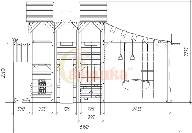 Детская площадка Савушка PlayHouse-3