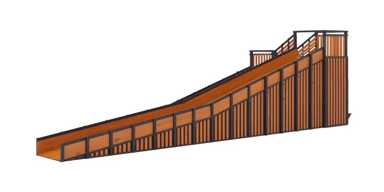 Зимняя горка Савушка Зима 14 (Black Edition) с местом для тюбингов