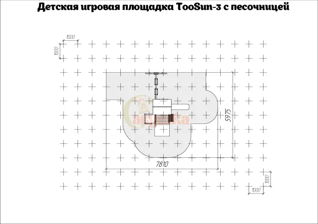 Детская площадка Савушка TooSun (Тусун) 3 с песочницей