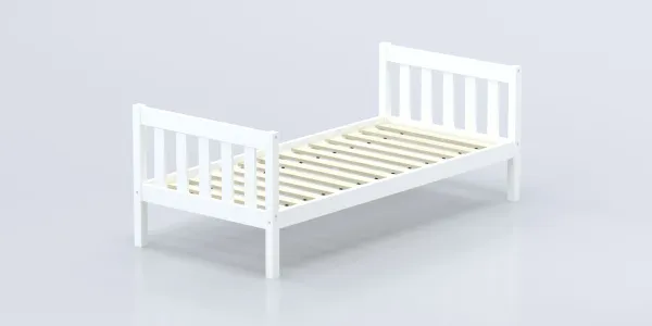 Кровать Савушка-05, 1-ярусная, 90х200, WHITE (белый) Кровать Савушка-05, 1-ярусная, 90х200, WHITE (белый)