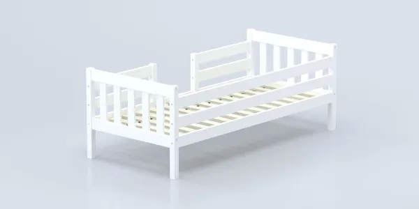 Кровать Савушка-08, 1-ярусная, 90х200, WHITE (белый) Кровать Савушка-08, 1-ярусная, 90х200, WHITE (белый)