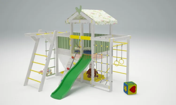 Игровой комплекс Савушка Baby 4 оливковый