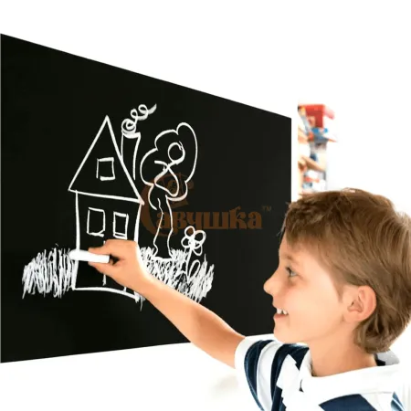 Меловая доска 50*50 (пропитка махагон+школьная краска)