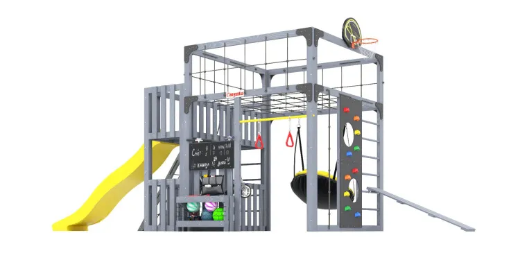 Детская площадка Савушка КУБ-3 (Серый)