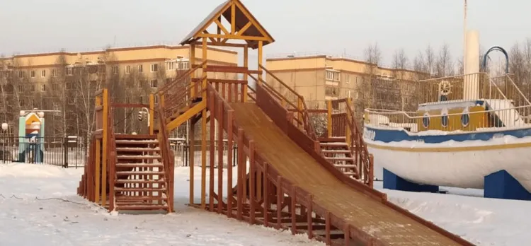 Зимняя горка Савушка Зима 11