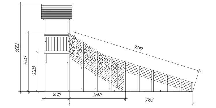 Зимняя горка Савушка Зима Wood 6/1