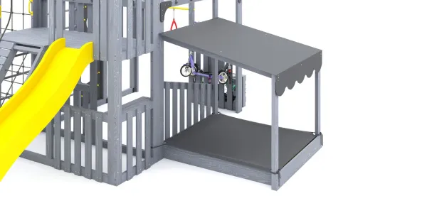 Чехол на песочницу для Серии КУБ (4, 5) (Серый) (1280 х 1635 мм)