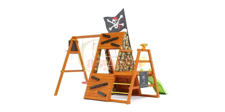 Спортивный домик Савушка База Mini с качелями (Милитари) - 2