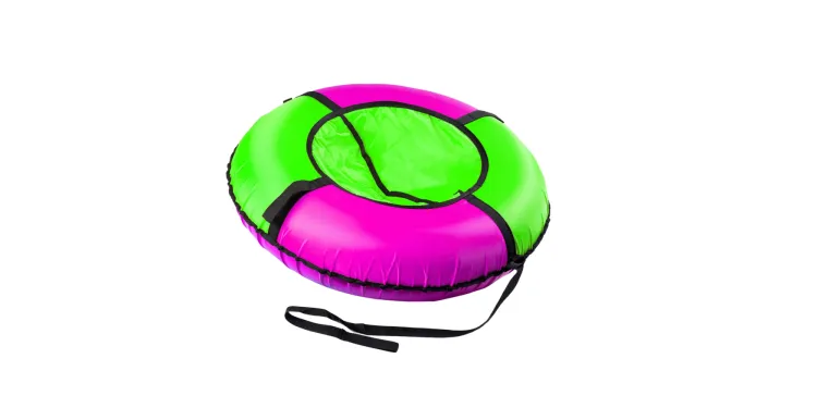 Тюбинг (ватрушка) Эконом 80 + камера (Розово-зеленый)