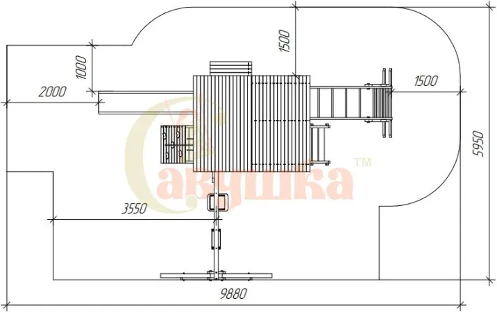 Детская площадка Савушка PlayHouse-1