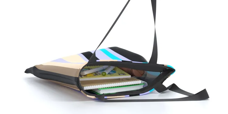 Сумка-шоппер, 45х35 см (полоса Бирюзовая)