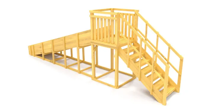 Зимняя горка Савушка Зима Wood 2 (скат 5м)