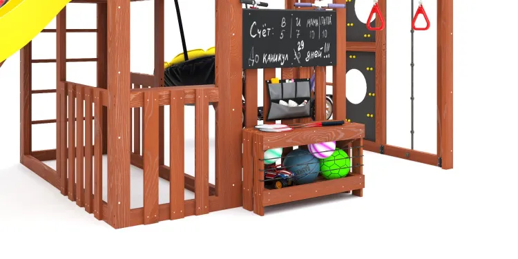 Детская площадка Савушка КУБ-3 (Махагон)