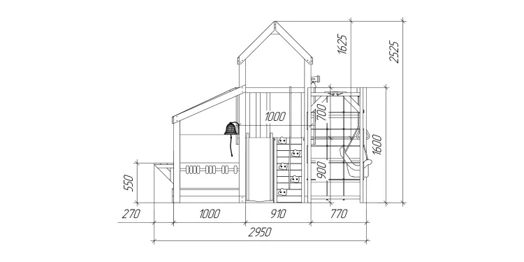 Детская площадка Савушка TooSun (Тусун) 13 (синий)