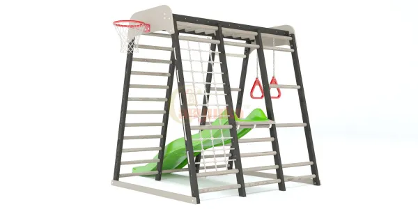 Детская игровая площадка Савушка Непоседа 1 nero-cappucino