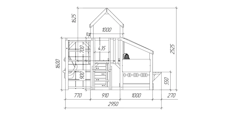 Детская площадка Савушка TooSun (Тусун) 13 (синий)