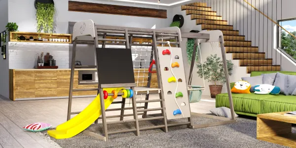 Детская игровая площадка Савушка Непоседа 8 shiitake