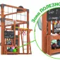 Детская площадка Савушка КУБ-4 (Махагон) с гамаком для йоги