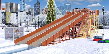 Зимняя горка Савушка Зима 12/1