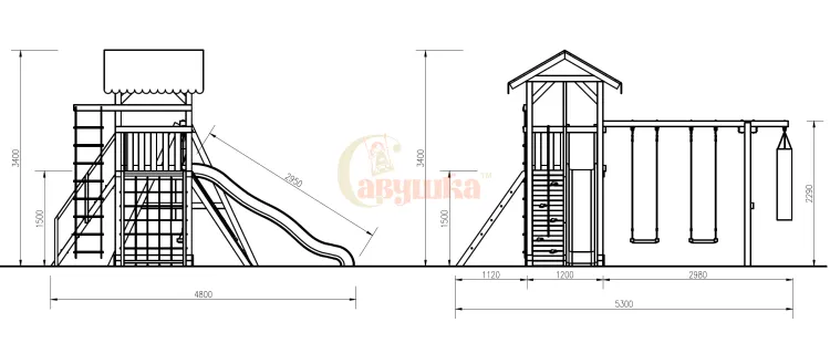 Детская площадка Савушка 4