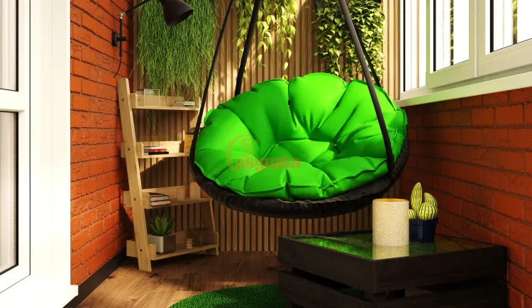 Подвесное кресло Papa-Sav зеленое (замена качелей Лодочка)