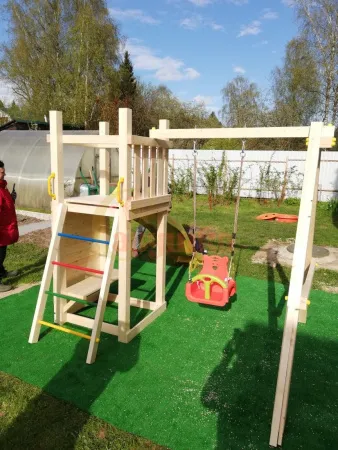 Детская площадка Савушка Мастер 6 с качелями (4 сезона) Детская площадка Савушка Мастер 6 с качелями (4 сезона)