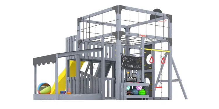 Детская площадка Савушка КУБ-5 (Серый)