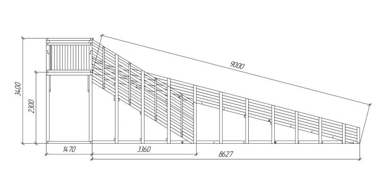 Зимняя горка Савушка Зима Wood 8